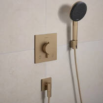Смеситель скрытого монтажа для душа Hansgrohe Ecostat Comfort E 33711140 с термостатом, бронза матовый, фото №1