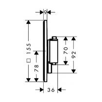 Смеситель скрытого монтажа для душа Hansgrohe Ecostat Comfort E 33711140 с термостатом, бронза матовый, фото №3