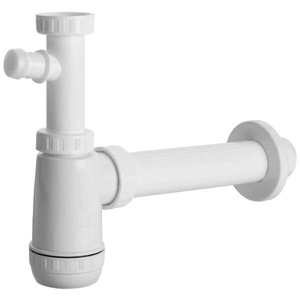 Сифон для раковины Devit DV15330 пластиковый 1/4 с выходом для стиральных машин, фото 1