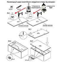 Тумба для раковины Аква Родос Манхэттен 100 см консольная белый мат со столешницей Namibia Black, фото №4