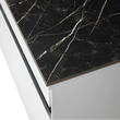 Тумба для раковины Аква Родос Манхэттен 120 см консольная белый мат со столешницей Namibia Black, фото 8