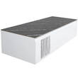 Тумба для раковины Аква Родос Манхэттен 120 см консольная белый мат со столешницей Namibia Black, фото 2