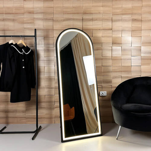 Дзеркало Luxury Wood Avant-Garde ASF65165-AB-FSD з LED-підсвічуванням 1650х650 мм, фото 1