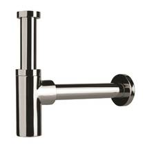 Cифон для раковини Devit DVCH003 дизайнерський латуний 1/4, випуск 32мм, хром, фото №1