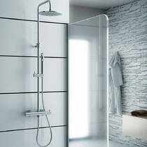 Душевая система Paffoni Birillo ZCOL638LIQCR с термостатом, хром, фото №1