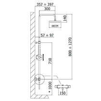 Душевая система Paffoni Birillo ZCOL638LIQCR с термостатом, хром, фото №4