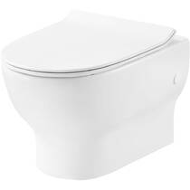 Інсталяція для унітаза OLI120 888781 із клавішею змиву Slim 659044 хром та зі звукоізолюючою прокладкою та унітазом Devit Fresh 3120121, фото №4