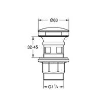Донный клапан для раковины Grohe 1024642430 PushOpen черный матовый, фото №3