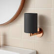 Склянка Gessi Anello 63708-030 з тримачем чорний матовий, фото 4