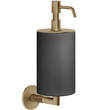Дозатор для жидкого мыла Gessi Anello 63714-726 с черным держателем матовый/бронза, фото 2