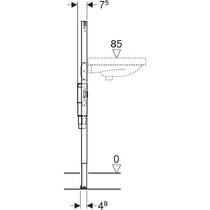 Инсталляция для раковины Geberit Duofix 111.563.00.2 с внутристенным сифоном, фото №4