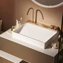 Раковина Hansgrohe Avalegra AquaUnit 22472140 58 см зі змішувачем бронза матовий, фото №6
