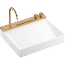 Раковина Hansgrohe Avalegra AquaUnit 22472140 58 см зі змішувачем бронза матовий, фото №2