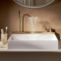 Раковина Hansgrohe Avalegra AquaUnit 22472140 58 см зі змішувачем бронза матовий, фото №1