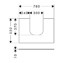 Стільниця Hansgrohe Xevolos E 54208780 дерево пісочний беж матовий, фото №3