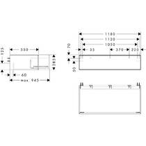 Тумба для раковини Hansgrohe Xevolos E 54326390 дерево пісочний беж матовий, фото №3
