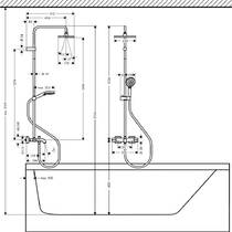 Душевая система Hansgrohe Vernis Shape 26098000 с термостатом, хром, фото №4