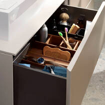 Органайзер в ящик 320 для тумбы 780/475, 780/550, 1570/550 Hansgrohe IntraStoris 54232630 темный орех, фото №4