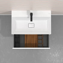 Органайзер в ящик 320 для тумбы 780/475, 780/550, 1570/550 Hansgrohe IntraStoris 54232630 темный орех, фото №3