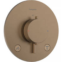 Смеситель скрытого монтажа для душа Hansgrohe Ecostat Comfort S 33715140 с термостатом, бронза матовый, фото №2