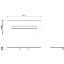 Полиця металева Decor Walther Mikado 0523250 30 см білий матовий, фото №3