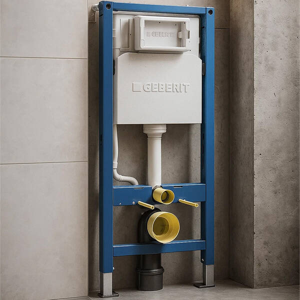 Інсталяція для унітаза Geberit DuofixBasic 458.103.00.2 в комплекті з кріпленням (2в1), фото 5