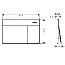 Клавіша змиву Hansgrohe iFrame Element E 66003340 чорний хром шліфований, фото №3