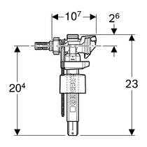 Зливний механізм Geberit Impuls 380 281.004.00.5 бічне підведення 3/8