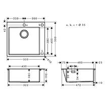 Кухонна мийка Hansgrohe S71 43305800 сталь, фото №3