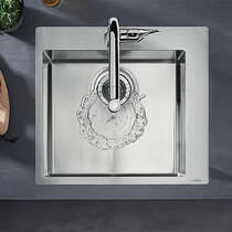 Кухонна мийка Hansgrohe S71 43305800 сталь, фото №1