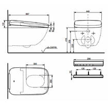 Кришка для унітаза Toto Neorest TCF95180GEU Soft Close з функцією біде, фото №3