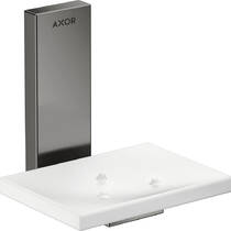 Мыльница Axor Universal Rectangular 42605330 с держателем, хром черный полированный, фото №2