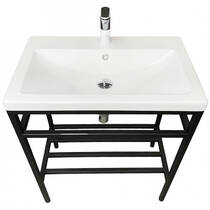 Раковина Adamant Cers White 80 см белый глянцевый, фото №5