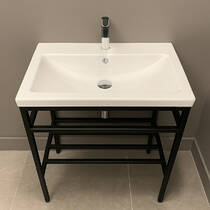 Раковина Adamant Cers White 80 см белый глянцевый, фото №1