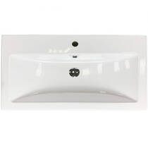 Раковина Adamant Cers White 80 см белый глянцевый, фото №3