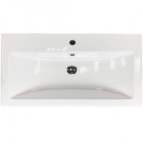 Раковина Adamant Cers White 80 см білий глянцевий, фото 3