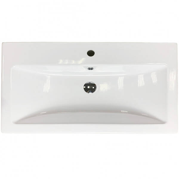 Раковина Adamant Cers White 80 см білий глянцевий, фото 3
