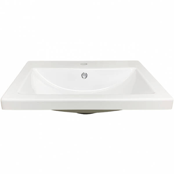 Раковина Adamant Cers White 80 см білий глянцевий, фото 4