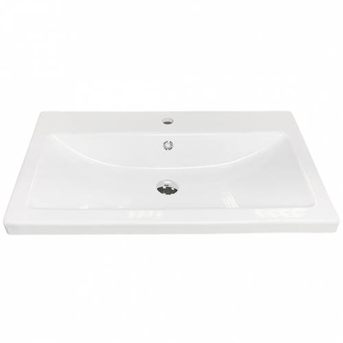 Раковина Adamant Cers White 80 см білий глянцевий, фото 2