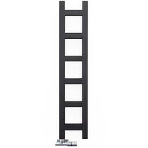 Полотенцесушитель водяной Terma Easy 1280x200 черный матовый, фото №2
