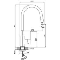 Смеситель для кухни Devit Nova 5417031 с гибким изливом, хром, фото №2