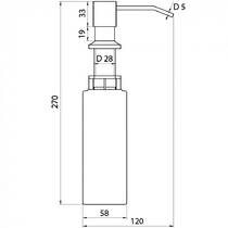 Дозатор для моющего средства Adamant DA-01 антрацит, фото №3