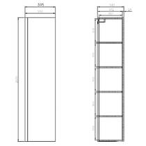 Пенал Cersanit Moduo S929-020 підвісний білий глянець, фото №3