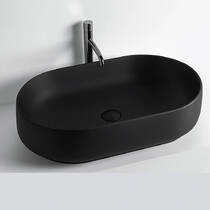 Раковина Kerasan 4606 31 F10 70 см чорний матовий, фото №1