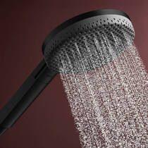 Ручной душ Hansgrohe Raindance Alive Select S 24511670 EcoSmart, черный матовый, фото №4