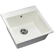 Кухонна мийка Miraggio  Bodrum 510 білий матовий, фото №2