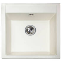 Кухонна мийка Miraggio  Bodrum 510 білий матовий, фото №3