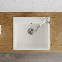 Кухонна мийка Miraggio  Bodrum 510 білий матовий, фото №5