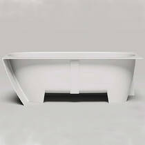 Ванна из искусственного камня WGT Water Stone Dea Corner L 170х80 см левая белый глянец, фото №3