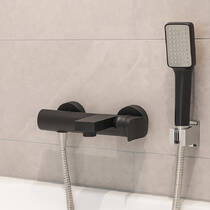 Змішувач для ванни Paffoni Tilt TI022NO чорний матовий, фото №1